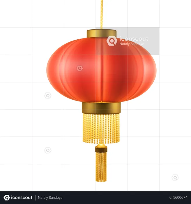 Chinese Lamp  3D Icon