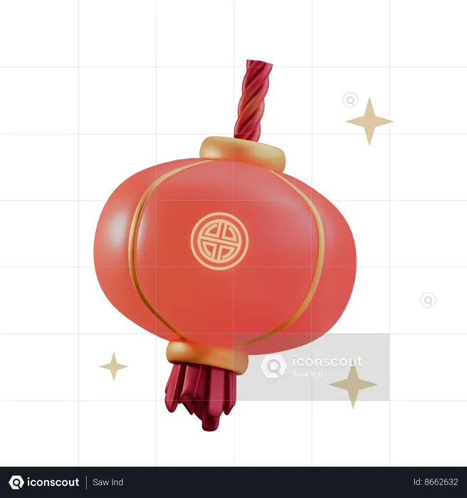 Chinese Lampion  3D Icon