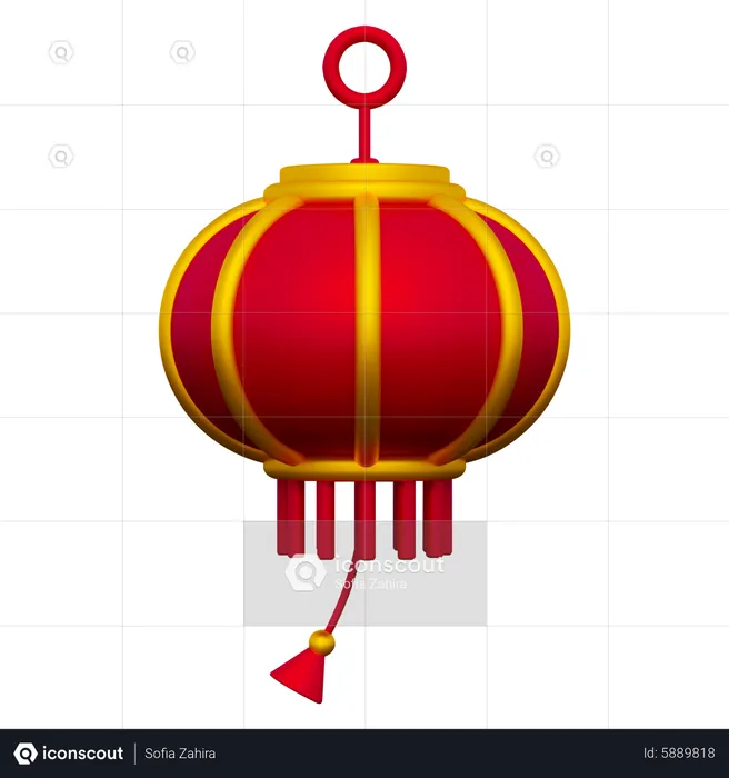 Chinese Lampion  3D Icon