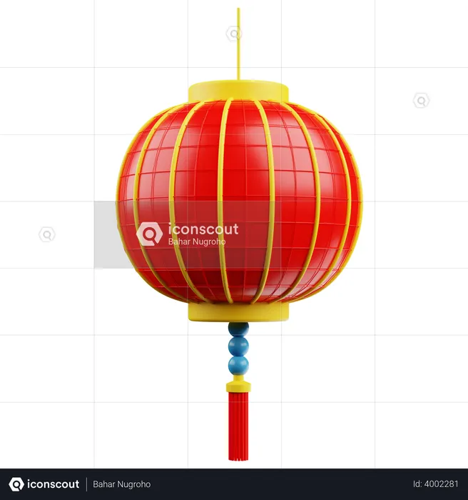 Chinese Lampion  3D Illustration