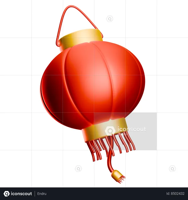 Chinese Lantern  3D Icon