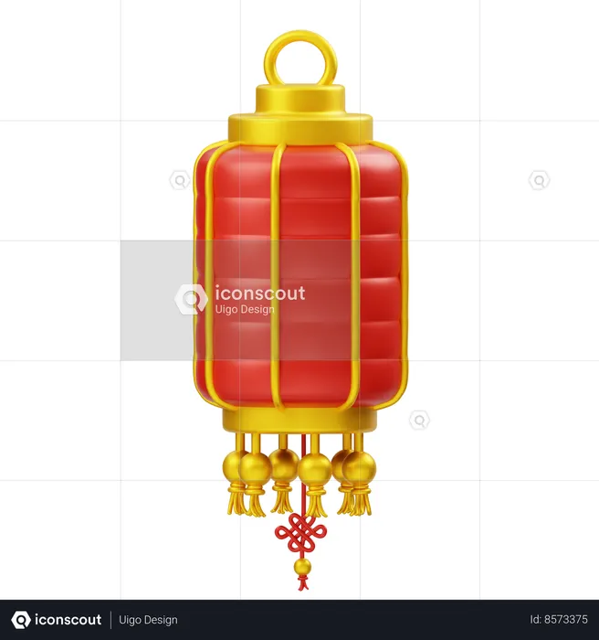 Chinese Lantern  3D Icon