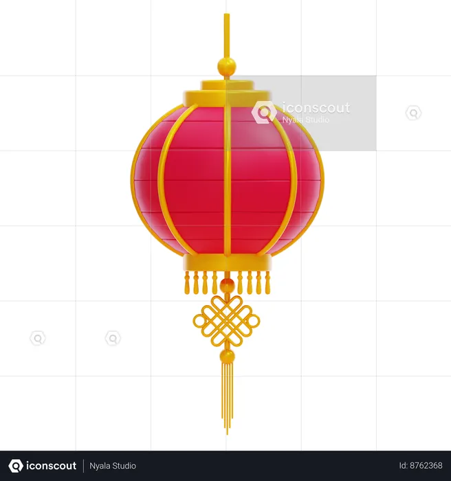 Chinese Lantern  3D Icon