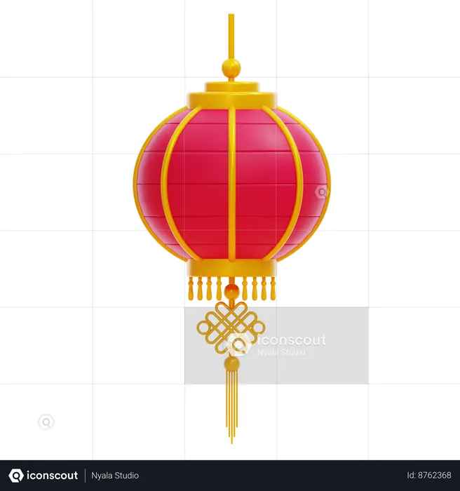 Chinese Lantern  3D Icon