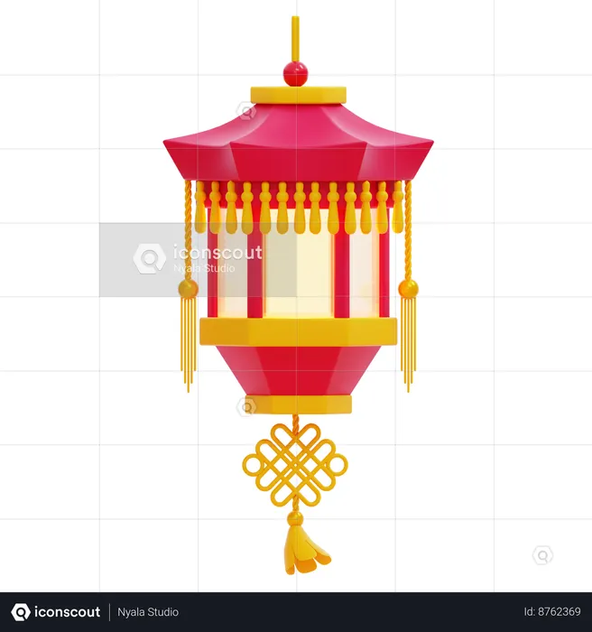 Chinese Lantern  3D Icon