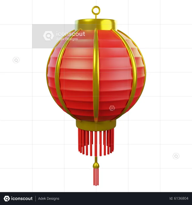 Chinese Lantern  3D Icon