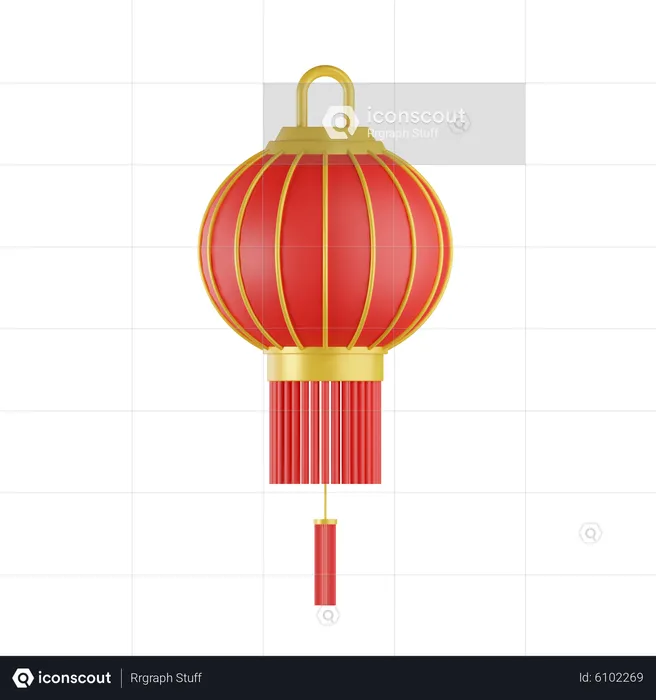 Chinese Lantern  3D Icon