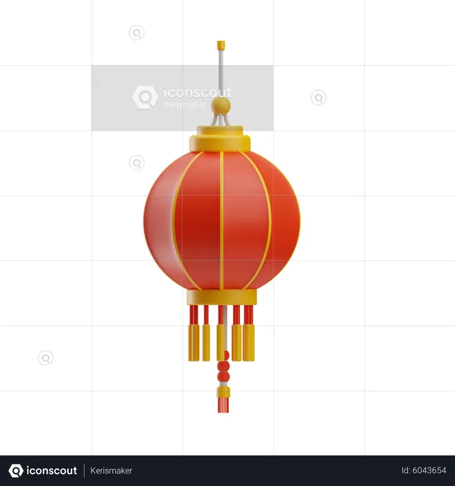 Chinese lantern  3D Icon