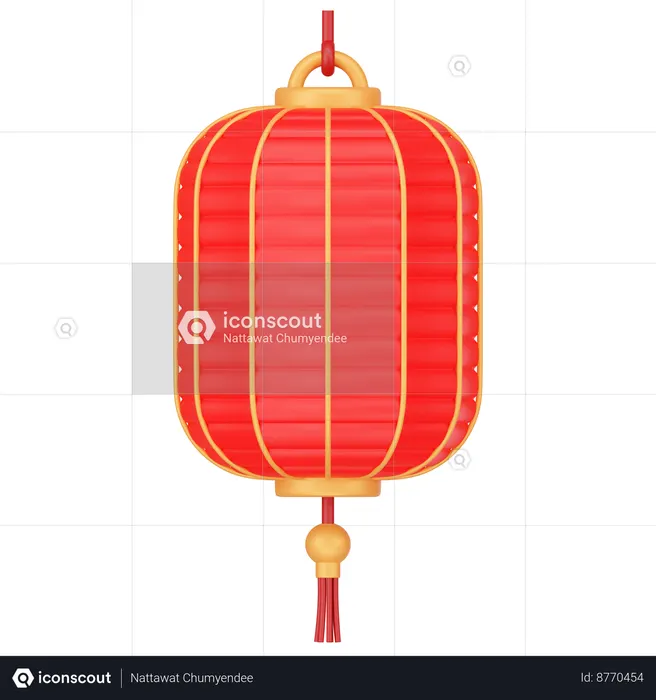 Chinese Lantern  3D Icon