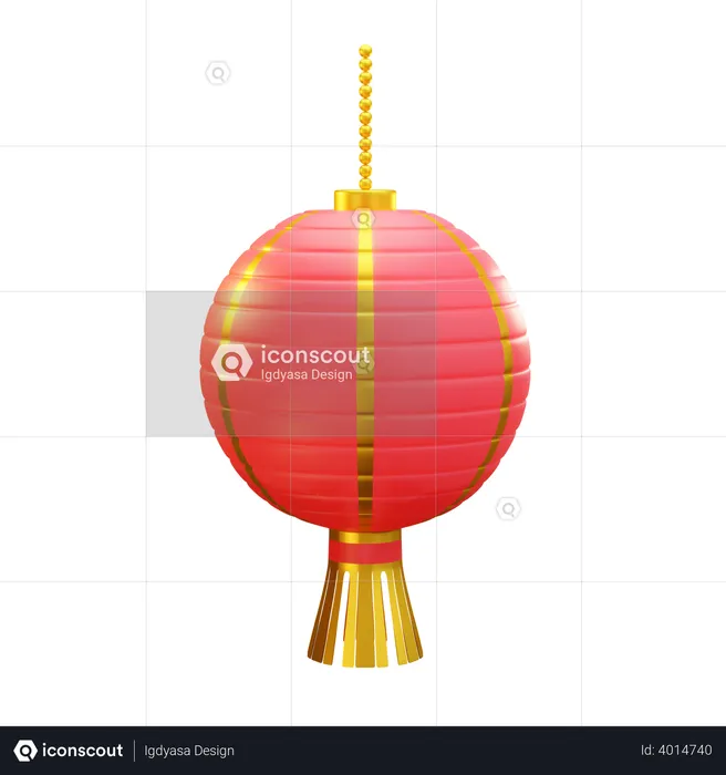 Chinese lantern  3D Illustration
