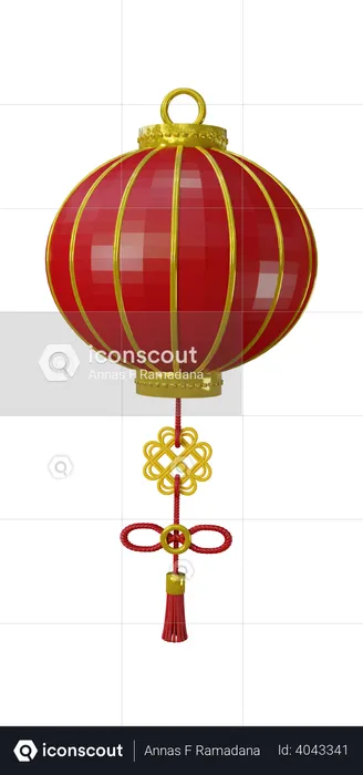 Chinese Lantern  3D Illustration
