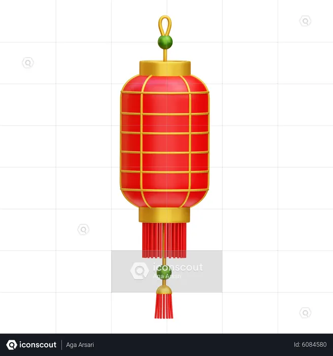 Chinese Lantern  3D Icon