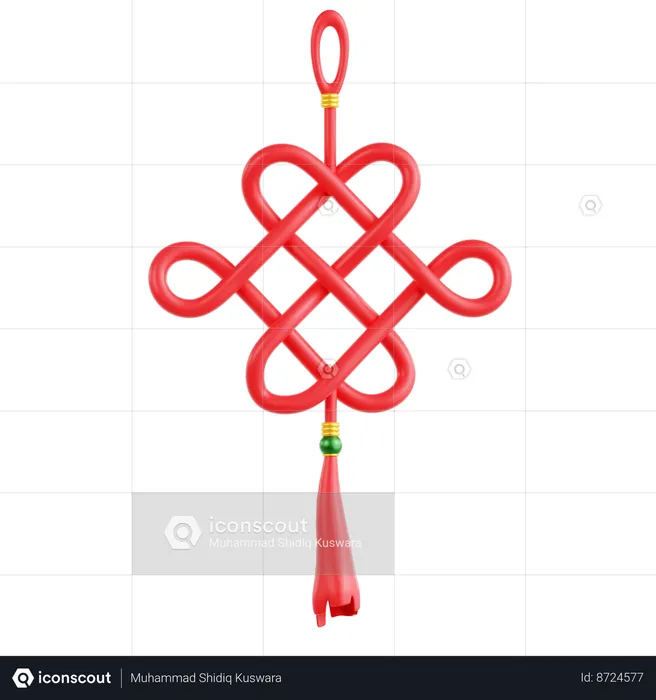Chinese Luck Knot  3D Icon