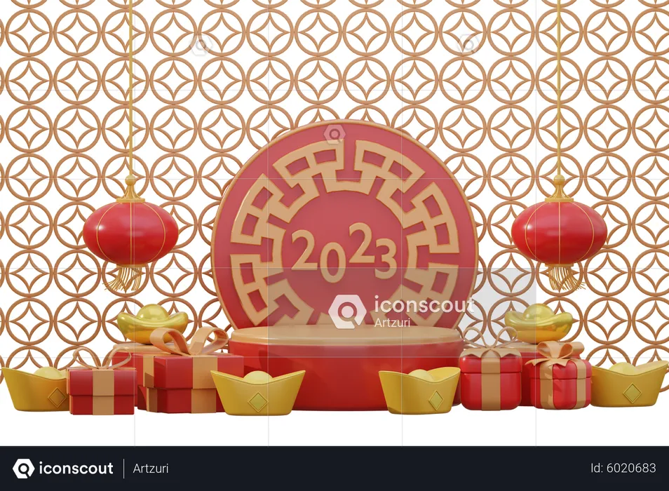 Chinese new year 2023 celebration  3D Icon