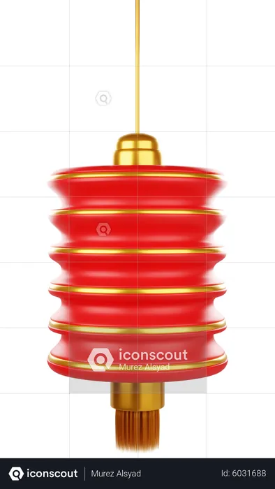 Chinese New Year Lantern  3D Icon