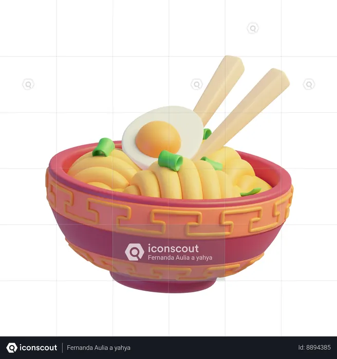 Chinese Noodle Soup  3D Icon