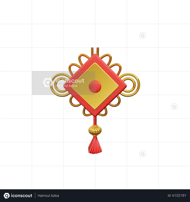 Chinese Ornament  3D Icon