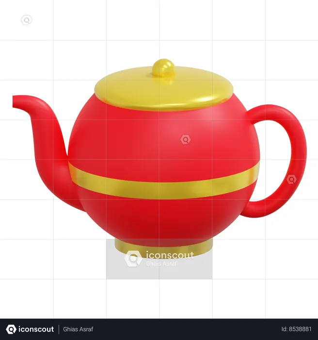 Chinese Tea Pot  3D Icon