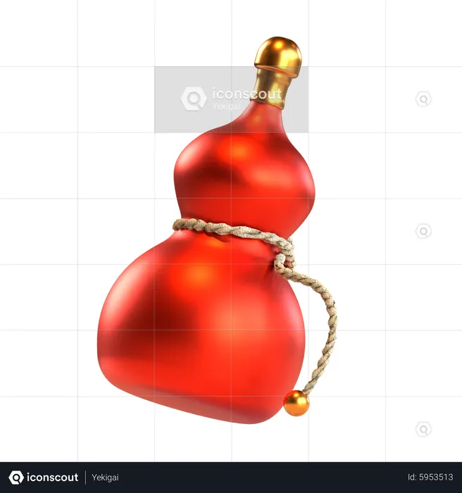 Chinese Wine Jug  3D Icon