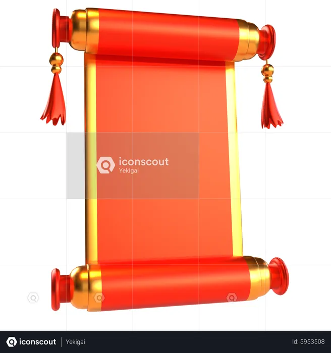 Chinesische Handrolle  3D Icon