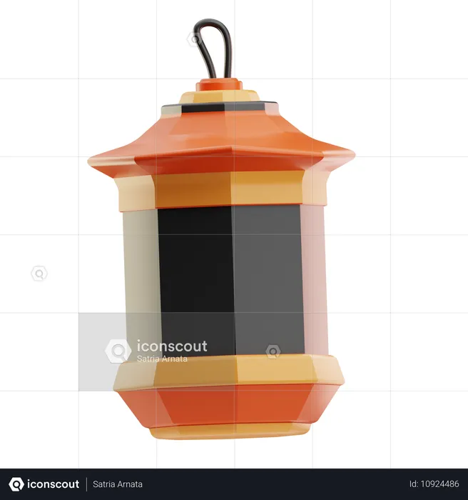 Chinesische lampe  3D Icon