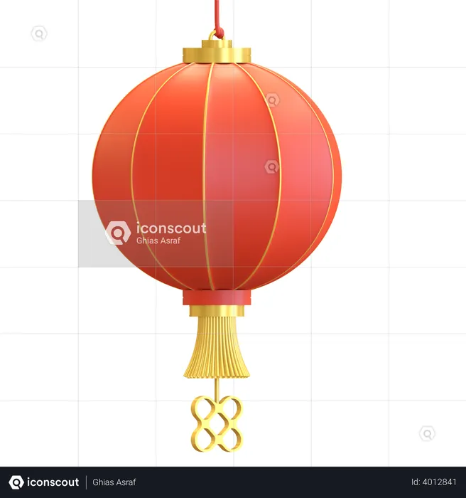 Chinesische Laterne  3D Illustration