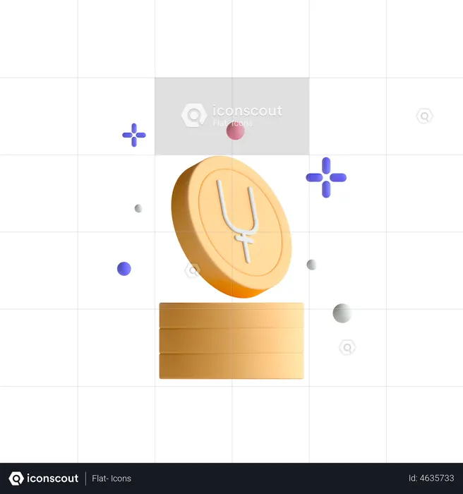 Chinesische Yuan  3D Icon
