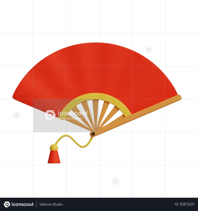 Chinesischer ventilator  3D Icon