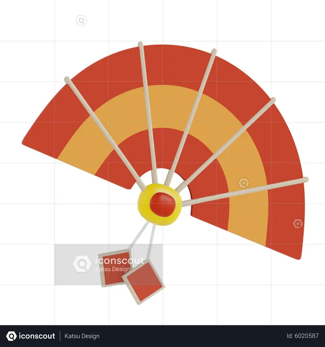 Chinesischer ventilator  3D Icon