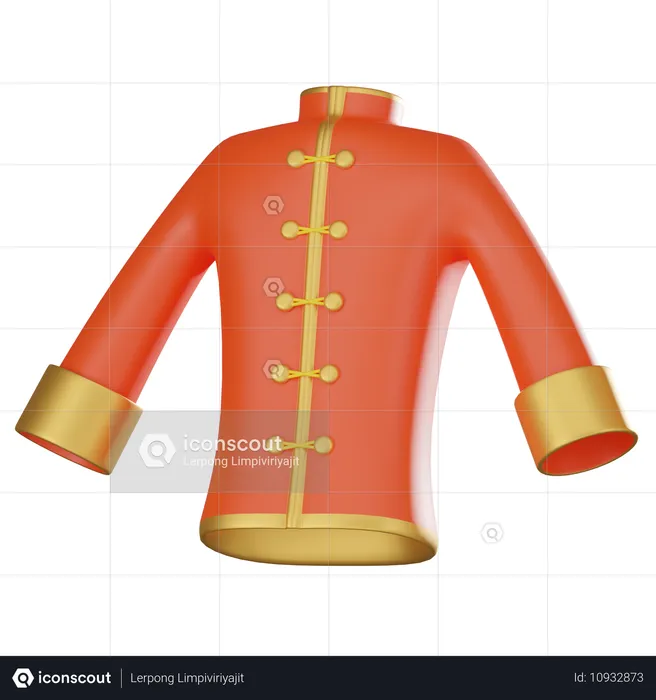 Chinesisches kleid  3D Icon