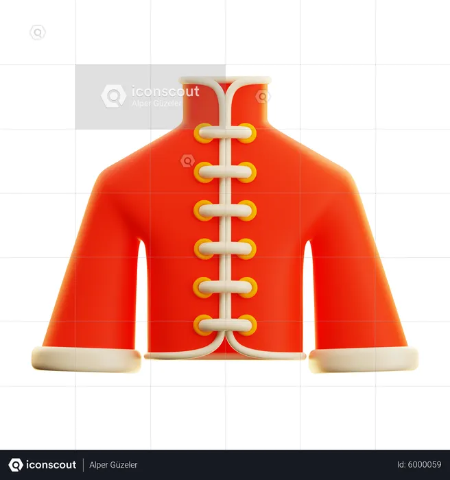 Chinesisches kleid  3D Icon