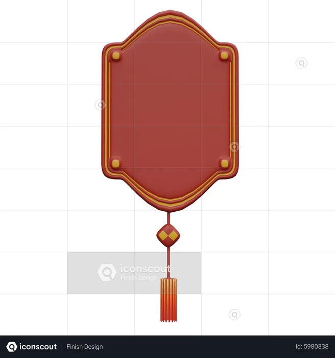 Chinesische Verzierung  3D Icon