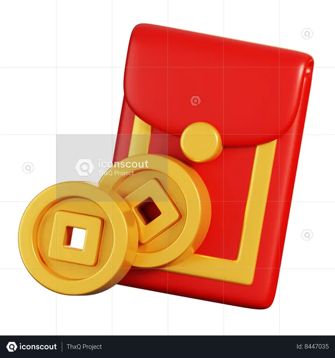 Angpao chino  3D Icon