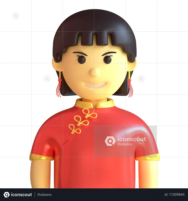 Chinois  3D Icon