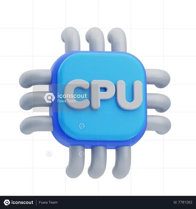 Chip  3D Icon