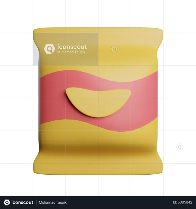 Chips Packet  3D Icon