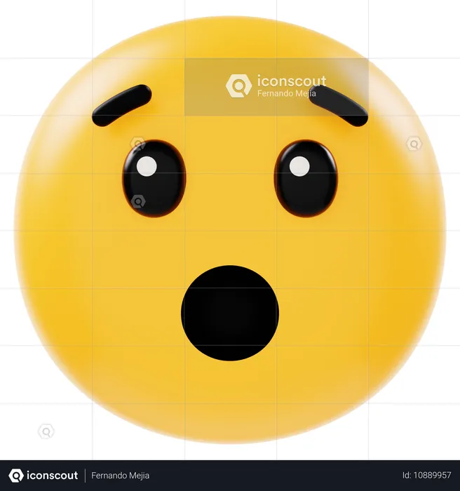 Emoji chocado Emoji 3D Icon