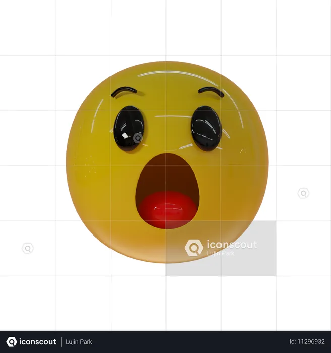 Emoji chocado Emoji 3D Icon