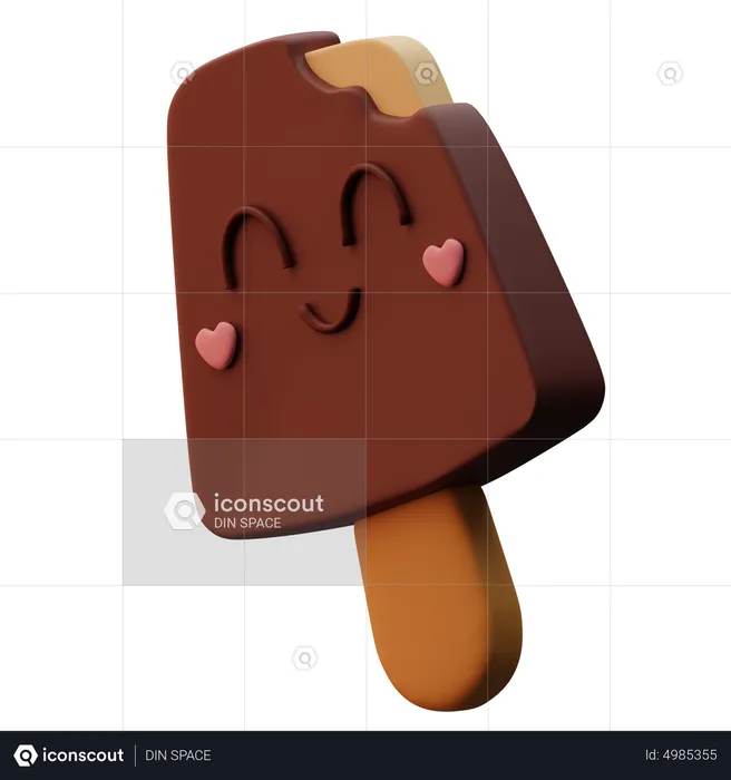 Choco Bar Emoji Emoji 3D Icon