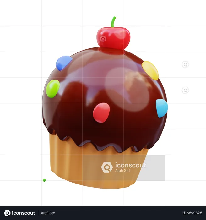 Gâteau au chocolat  3D Icon