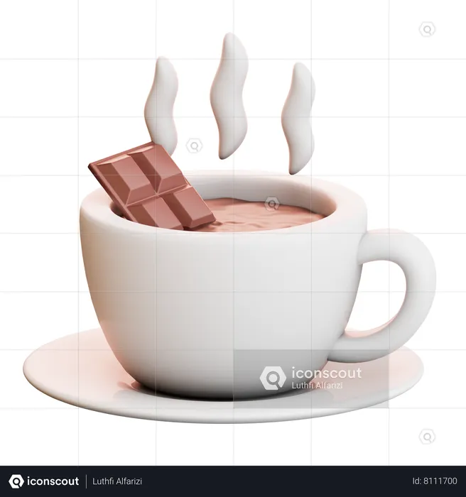 Chocolat chaud  3D Icon