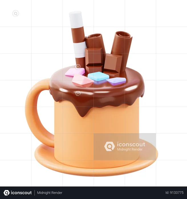 Chocolat chaud  3D Icon