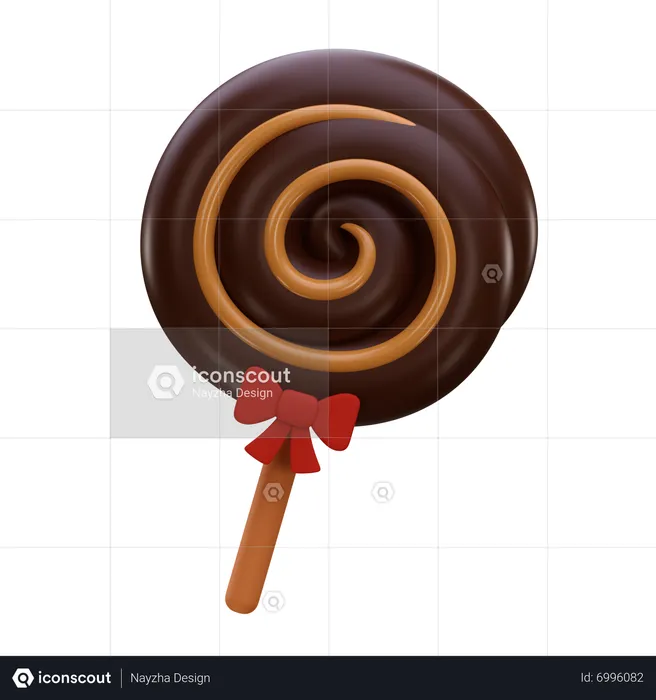 Sucette au chocolat  3D Icon