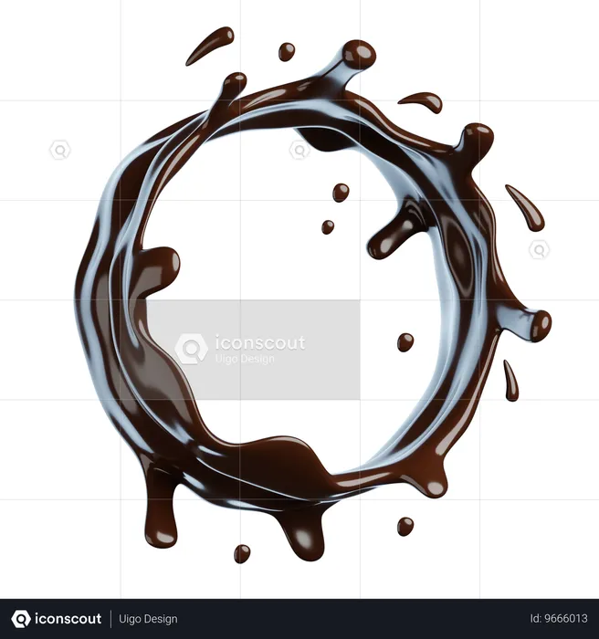 Éclaboussure de chocolat  3D Icon