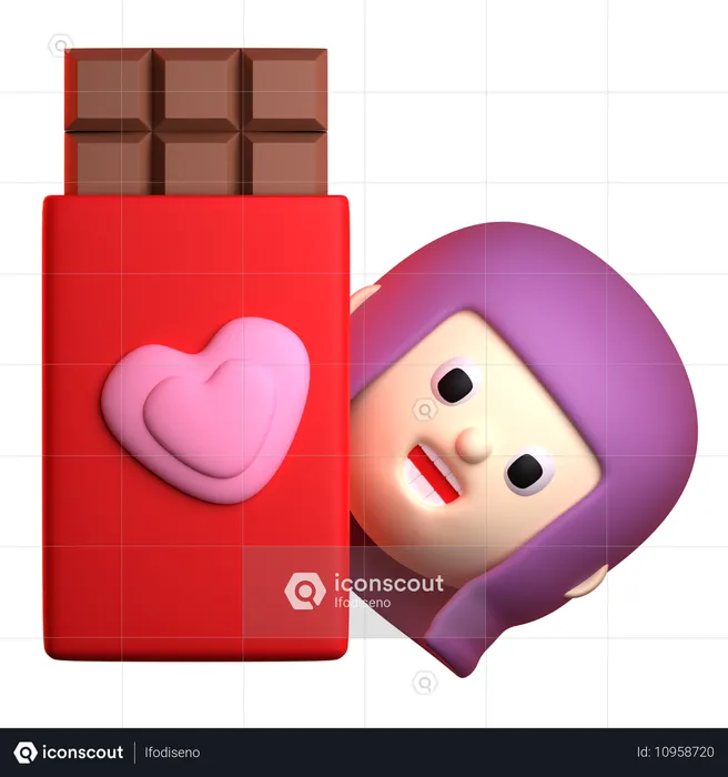 Chocolat saint valentin  3D Icon