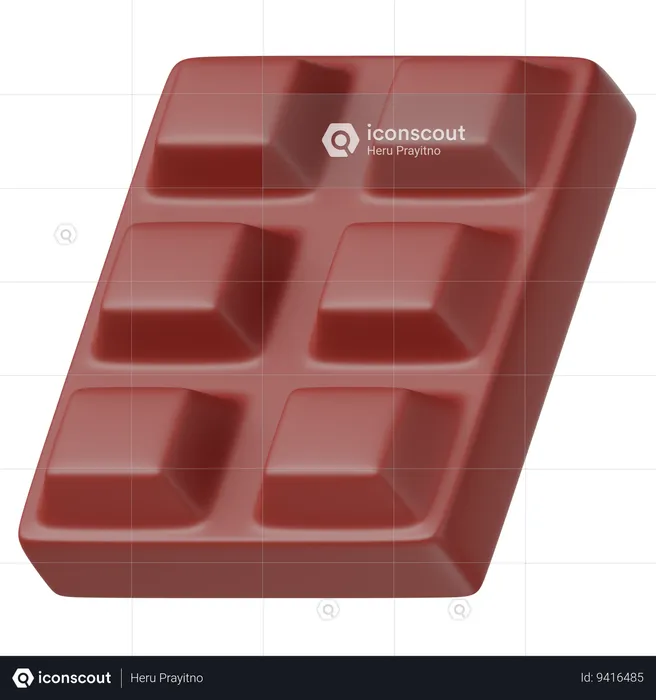 Chocolate  3D Icon