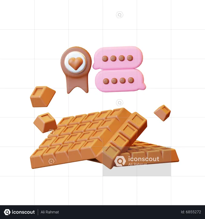 Chocolate  3D Icon