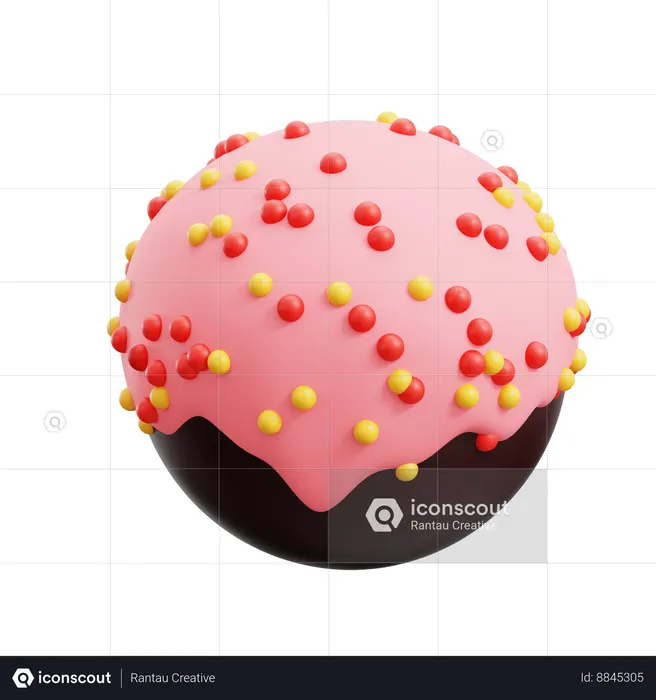 Chocolate ball  3D Icon