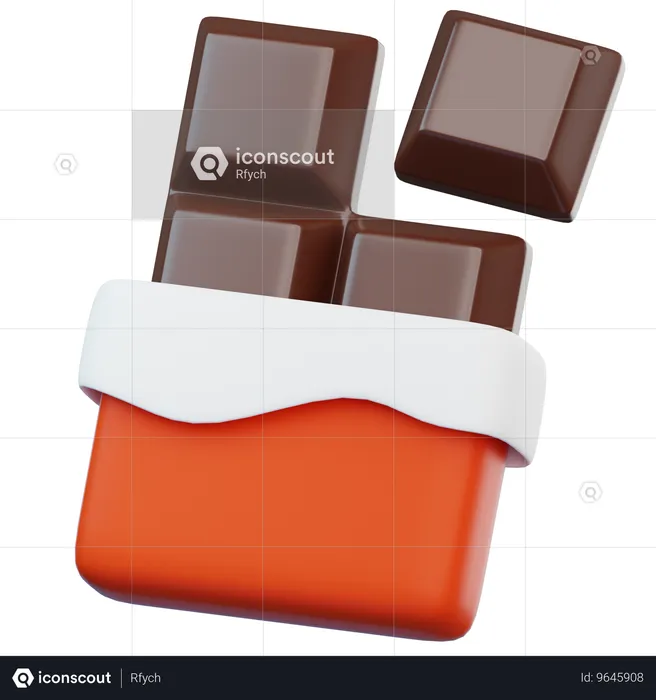 초콜릿 바  3D Icon
