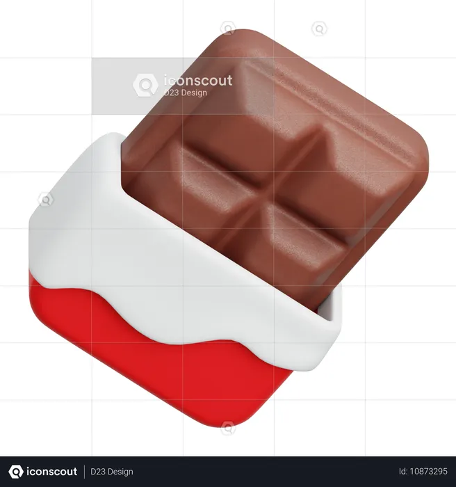 Barra de chocolate  3D Icon